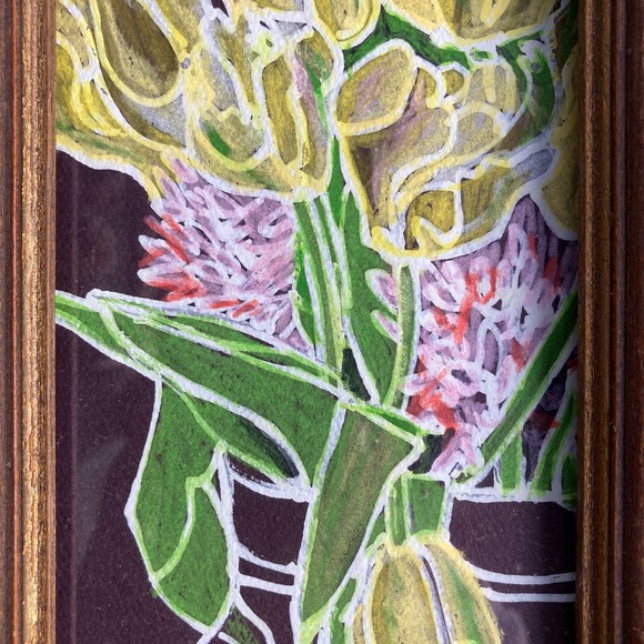 Emily Snyder | “Tulips in Brooklyn” original art. - Picture 6 of 7